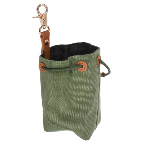FUTUREORYY Canvas Dog Treat Holder für Leine Robuste Futtertasche mit Großem Öffnung Tragbarer Snackbeutel für Hundetraining Welpenfütterung und Outdoor Aufbewahrung Praktische Hängelösung von FUTUREORYY