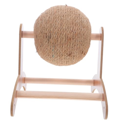 FUTUREORYY Cat Catch Ball Cat Crawling -Rahmen Ersatzseil für Katzenkratzer Sisalkratzer für Katzen Katzenkratzer Sisal Kätzchen Kratzbaum Haustierspielzeugkatze Kratzen Holz Hellbraun von FUTUREORYY