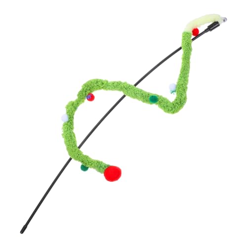 FUTUREORYY Cat Funny Stick Interaktiv Für Katzen Katzen Interaktives Katzen Enrichment Grüner Plüsch FUTUREORYY Cat Funny Stick Interaktiv Für Katzen Katzen Interaktives Katzen Enrichment Grüner Plüsch von FUTUREORYY
