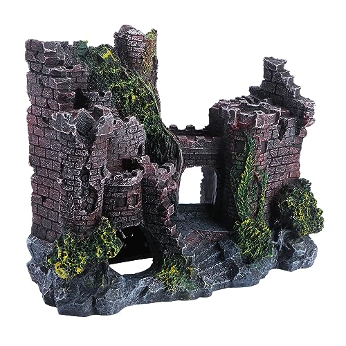 FUTUREORYY Aquarium Dekoration Simulation Castle Ornament Langlebigem Resin Für Fischbecken Für Natürliche Aquarienlandschaften Und Desktop-Dekoration FUTUREORYY Aquarium Dekoration Simulation Castle Ornament Langlebigem Resin Für Fischbecken Für Natürliche Aquarienlandschaften Und Desktop-Dekoration von FUTUREORYY