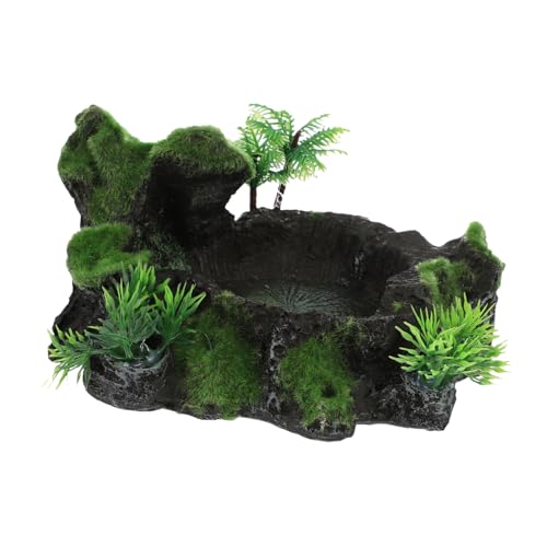 FUTUREORYY Dekorative Reptilien Futter und Wasserschale aus Harz Naturstein Design für Echsen Geckos und Andere Kleine Reptilien Umweltfreundliche und Praktische Futterschale für Terrarien FUTUREORYY Dekorative Reptilien Futter und Wasserschale aus Harz Naturstein Design für Echsen Geckos und Andere Kleine Reptilien Umweltfreundliche und Praktische Futterschale für Terrarien von FUTUREORYY