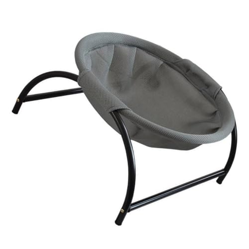 FUTUREORYY Erhöhtes Katzenbett aus Atmungsaktivem Material für Katzen und Kleine Hängematte mit Stabilen Eisenbeinen für Drinnen und Draußen für Wohnzimmer Schlafzimmer und Garten von FUTUREORYY