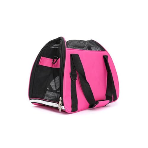 FUTUREORYY Faltbare Atmungsaktive Haustier Tragetasche S für Kleine Hunde und Katzen Leichte Portable Tragetasche mit Netzstoff für Reisen und Outdoor aktivitäten Rosa von FUTUREORYY