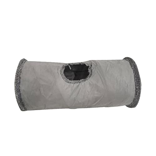 FUTUREORYY Faltbarer Katzen Tunnel aus Weichem Mikrofaser Suede Großes Katzenbett und Spielhaus für Kätzchen Welpen und Kaninchen Kompakt Robust für Indoor Spiel und Kratzspaß von FUTUREORYY