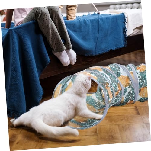 FUTUREORYY Faltbarer Katzentunnel Dekorativer Haustier Tunnel für Katzen Interaktives Katzenspielzeug für Wohnungskatzen Sicherer Rückzugsort und Spaßiger Spielplatz Warmes Katzenbett für FUTUREORYY Faltbarer Katzentunnel Dekorativer Haustier Tunnel für Katzen Interaktives Katzenspielzeug für Wohnungskatzen Sicherer Rückzugsort und Spaßiger Spielplatz Warmes Katzenbett für von FUTUREORYY