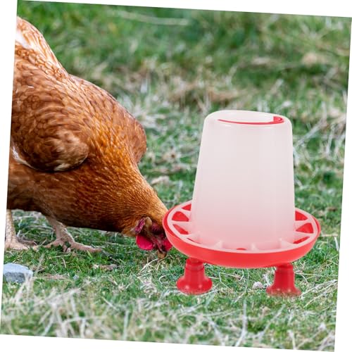 FUTUREORYY Farmhouse Geflügel Futtertrog Kunststoff Futterspender Automatisch für Küken Hühner Tauben Mehrfachnutzung Futterbehälter Leicht zu Reinigen von FUTUREORYY
