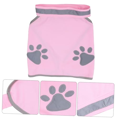 FUTUREORYY Fluoreszierende Sicherheitsweste für Hunde mit Reflektierenden Elementen Atmungsaktiv Verstellbar für Kleine bis Große Hunde Erhöhte Sichtbarkeit bei Spaziergängen und Outdoor von FUTUREORYY