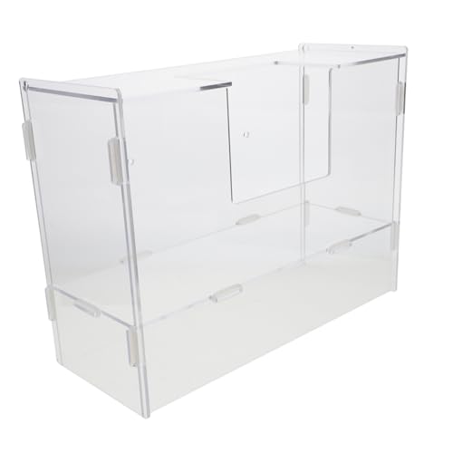 FUTUREORYY Futterautomat für Haustiere Heuraufe für Kaninchen Heubeutel für Kaninchen Heumatten für Kaninchen Heuhalter für Kaninchen Hase Heuhalter Acryl Transparent von FUTUREORYY