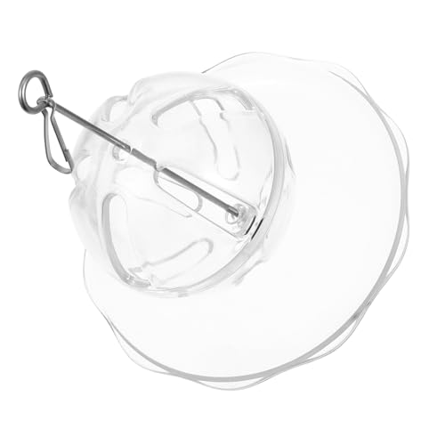 FUTUREORYY Futterstelle Für Papageien Vogelkäfig -Feeder Vogelhäuschen Futterkugel Für Geflügel Vogelhäuschen Für Haustiere Futter Perforierte Kugel Vogelfütterer Transparent Abs von FUTUREORYY