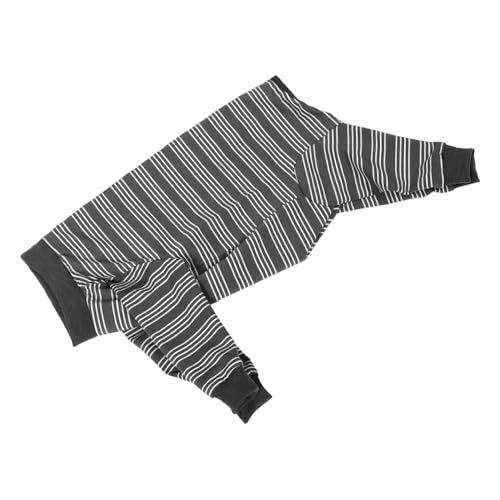 FUTUREORYY Gestreiftes Hundeshirt Hundejacke hundekleidung Haustierkleidung Hundebekleidung Hundemantel Hundehütten für große Hunde Erholungsanzug für Hunde Hundeoutfit groß Polyester Grey von FUTUREORYY