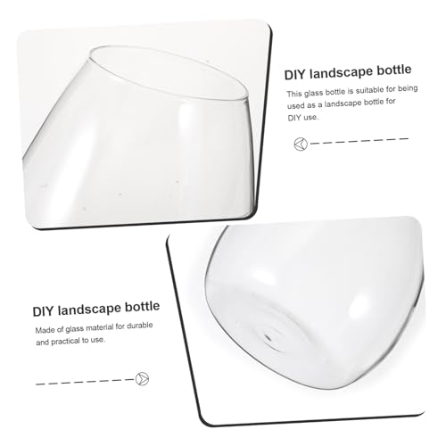 FUTUREORYY Glas Terrarium Micro Landschaft DIY Ökologische Pflanzflasche Dekoratives Glasgefäß für Zimmerpflanzen Moos Wohn Bürodekoration von FUTUREORYY