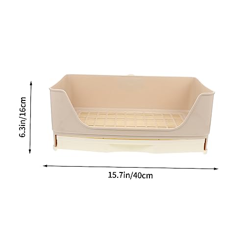 FUTUREORYY Große Kaninchentoilette mit Abnehmbarem Auslaufsichere Haustierstreu für Kaninchen Meerschweinchen Chinchilla Töpfchentrainer für Erwachsene Kleintiere FUTUREORYY Große Kaninchentoilette mit Abnehmbarem Auslaufsichere Haustierstreu für Kaninchen Meerschweinchen Chinchilla Töpfchentrainer für Erwachsene Kleintiere von FUTUREORYY
