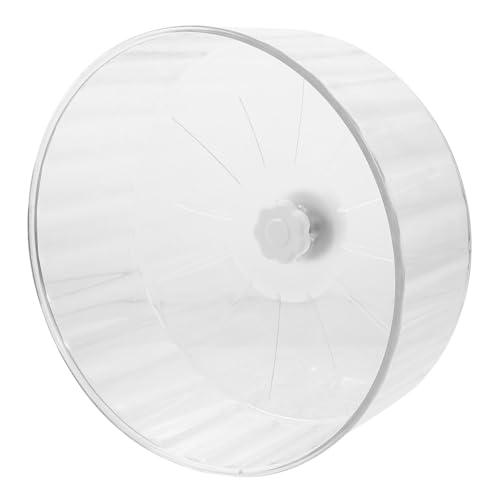 FUTUREORYY Großes Hamsterrad Geräuschloses Laufrad mit Doppelachsen für Kleintiere Hamster Zubehör Leises Trainingsspielzeug Stilvolles Transparentes Design FUTUREORYY Großes Hamsterrad Geräuschloses Laufrad mit Doppelachsen für Kleintiere Hamster Zubehör Leises Trainingsspielzeug Stilvolles Transparentes Design von FUTUREORYY