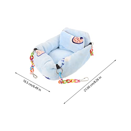 FUTUREORYY Hängematte für Hamster S Verschleißfest Atmungsaktiv Komfortables Plüschbett für Kleintiere Einfach zu Montieren Sicherer Nager Ruheplatz Langlebiges Material für Käfig und von FUTUREORYY