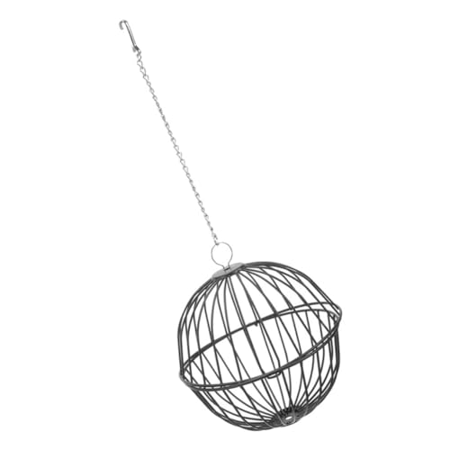 FUTUREORYY Hängender Futterball für Kaninchen und Hamster Stabile Eisenkonstruktion mit Belüftungslöchern zur Trocknung von Heu Einfach zu Montierender Heufutterspender für Kleintierkäfige von FUTUREORYY