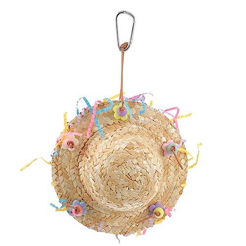 FUTUREORYY Hängendes Papageienkauspielzeug Aus Geflochtenem Material Für Vogelkäfige Beschäftigungsspielzeug Für Papageien Sorgt Für Spaß Und Gesundheit Fördert Kauen von FUTUREORYY
