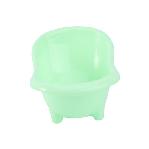 FUTUREORYY Hamster Badewanne aus Langlebigem Kunststoff Kleines Badebecken Geeignet für Hamster und Stummelschwanzmäuse Grün Einfach zu Reinigen und Süßes Design von FUTUREORYY