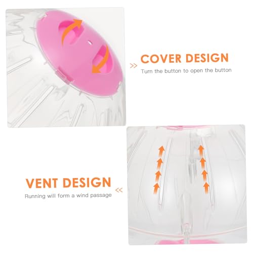 FUTUREORYY Hamster Laufkugel Transparent Rosa Kleintier für Gesundes Training rutschfeste Nagerspielzeug Kugel Robustes Hamster Fitnessgerät für Zwerghamster und Meerschweinchen FUTUREORYY Hamster Laufkugel Transparent Rosa Kleintier für Gesundes Training rutschfeste Nagerspielzeug Kugel Robustes Hamster Fitnessgerät für Zwerghamster und Meerschweinchen von FUTUREORYY