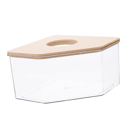 FUTUREORYY Hamster Sandbad Badewanne Transparent Wiederverwendbar Material Kleine Haustiere Toilette für Hamster Chinchilla Mäuse Rennmäuse Badezimmer Zubehör von FUTUREORYY