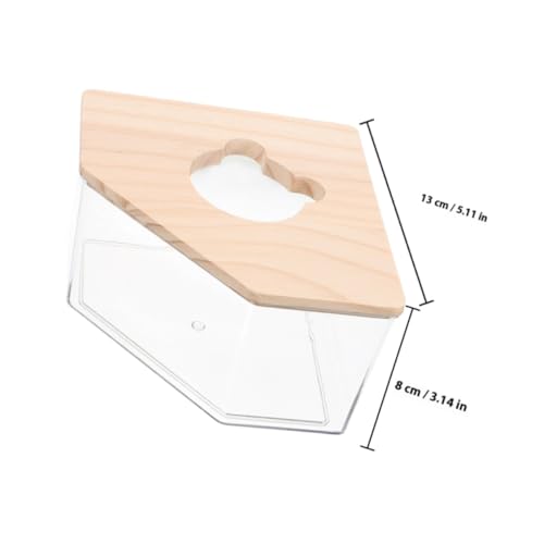FUTUREORYY Hamster Sandbad Box Klar Transparent Kleintier Badehaus Sandkasten für Hamster Mäuse Chinchillas Gerbils zum Graben und Baden von FUTUREORYY