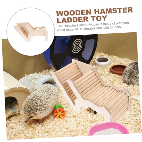 FUTUREORYY Hamster Versteck Holzhaus mit Kletterleiter Langlebiges Nagernest für Zwerghamster Multifunktionales Spiel Schlafhaus für Kleintiere Sicheres Versteck und Trainingsspielzeug FUTUREORYY Hamster Versteck Holzhaus mit Kletterleiter Langlebiges Nagernest für Zwerghamster Multifunktionales Spiel Schlafhaus für Kleintiere Sicheres Versteck und Trainingsspielzeug von FUTUREORYY