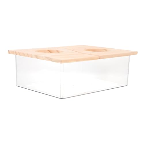 FUTUREORYY Hamsterbadewanne mit Deckel Sandbad und Urinbecken Langlebiges Geruchsarmes Hamster toiletten Badezubehör für Kleine Haustiere Wie Chinchillas und Hamster von FUTUREORYY