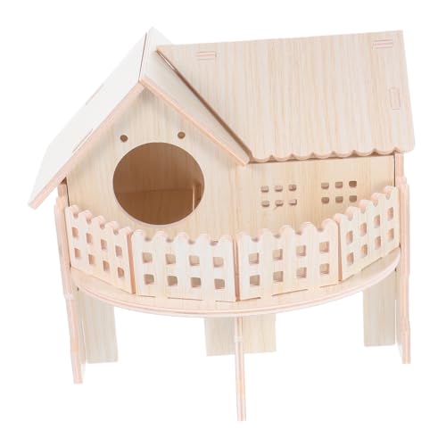 FUTUREORYY Hamsterhütte Hamsterkäfig Holzhaus Hamsterversteck Unterschlupf Holzhamsterhaus Hamster Minibett Kleintiere Lebensraumhütte Holz Vogelhaus Hamsteraktivität Holz FUTUREORYY Hamsterhütte Hamsterkäfig Holzhaus Hamsterversteck Unterschlupf Holzhamsterhaus Hamster Minibett Kleintiere Lebensraumhütte Holz Vogelhaus Hamsteraktivität Holz von FUTUREORYY