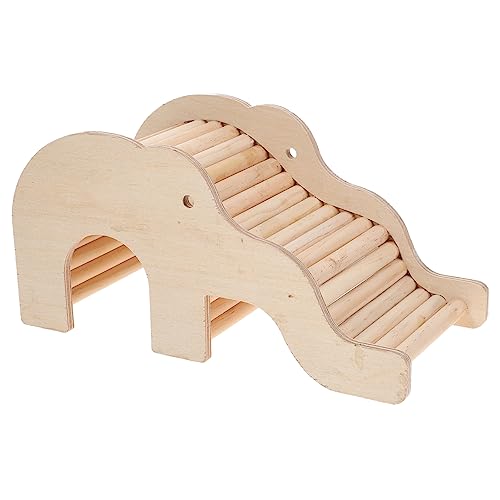 FUTUREORYY Hamsterkletterleiter Aus Holz Versteckspielzeug Für Kleine Langlebig Und Sicher Hamsterhaus Und Versteck Chinchillas Und Andere Haustiere von FUTUREORYY