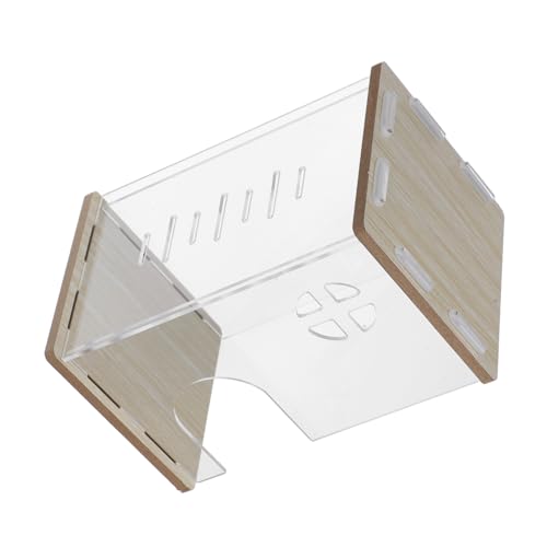 FUTUREORYY Hamsternestdekoration Hamster -versteck -plattform Kleines Haustier Versteckplatz Empfindliches Hamsterversteck Entzückendes Hamsterversteck Verstecktes Transparent Acryl von FUTUREORYY