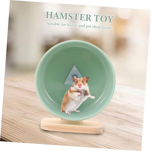 FUTUREORYY Hamsterrad Leises Laufrad mit Stabilem Holzsockel Geräuscharmes Laufrad für Zwerghamster und Kleintiere für Meerschweinchen und Rennmäuse FUTUREORYY Hamsterrad Leises Laufrad mit Stabilem Holzsockel Geräuscharmes Laufrad für Zwerghamster und Kleintiere für Meerschweinchen und Rennmäuse von FUTUREORYY