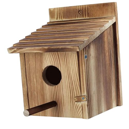 FUTUREORYY Handgefertigtes Vogelhaus Aus Holz Hängendes Sittichnest Für Außenbereich Atmungsaktiv Und Komfortabel Für Kanarienvögel Papageien Und Kleine FUTUREORYY Handgefertigtes Vogelhaus Aus Holz Hängendes Sittichnest Für Außenbereich Atmungsaktiv Und Komfortabel Für Kanarienvögel Papageien Und Kleine von FUTUREORYY