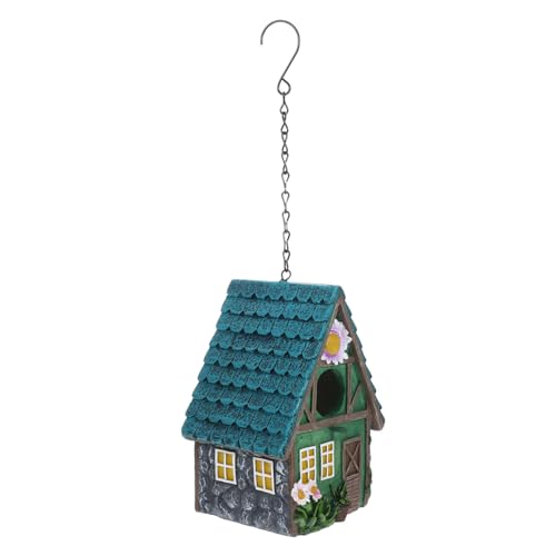 FUTUREORYY Handgefertigtes Vogelhaus aus Robustem Resin Wetterfestes Nistnest für Kleinvögel Garten und Balkon Dekoration Langlebiger Vogelschutz für Garten und Terrasse von FUTUREORYY