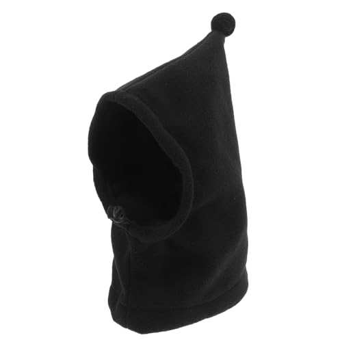FUTUREORYY Haustier-Hundemütze Halswärmer für Hunde Hund Regen Hut Katzenkostüme für Halloween Welpenhut Halswärmer für Haustiere im Winter Geräuschunterdrückung für Hunde Polarfleece Schwarz von FUTUREORYY