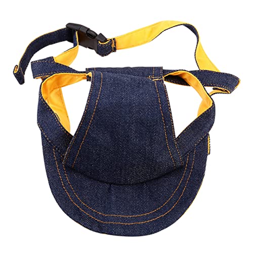 FUTUREORYY Haustier-baseballmütze Ohrenschützer Für Hunde Groß Sonne Pfote Katzenhüte Welpe Hundeohr Im Freien Klein Hundeliege Marine Denim von FUTUREORYY