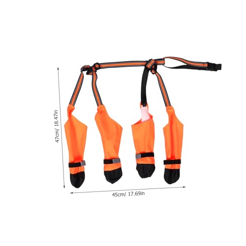 FUTUREORYY Haustier wasserdichte Hundestiefel Regenschuhe für Hunde Outdoor-Hundestiefel für kleine Hunde Regenstiefel für Regenstiefel Haustierfußabdeckung Polyester von FUTUREORYY