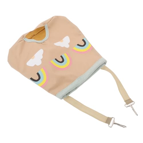 FUTUREORYY Haustiere Heubeutel Heuhändlerspender Kleiner Haustier für Haustier Feeder Heuhändler Kleiner Tier Hasenzubehör Hängende Heufuttertasche Heufütterung Polyester Khaki von FUTUREORYY