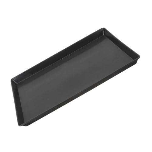 FUTUREORYY Haustiertablett Hundehütte Ersatz Für Hundeboxen Hundezwingerpad Tablett Hundebox-Liner-Fach Ersatzschale Für Hundeboxen Wasserschale PIPI-Pads Für Hunde Abs Black von FUTUREORYY