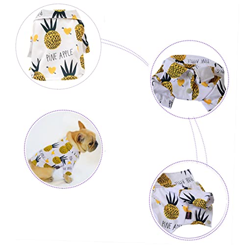 FUTUREORYY Hawaiian Stil Hundeshirt mit Ananas Leichtes Atmungsaktives Hundekleidungsstück für Besondere Anlässe XL für Hochzeiten Partys und Fotoshootings FUTUREORYY Hawaiian Stil Hundeshirt mit Ananas Leichtes Atmungsaktives Hundekleidungsstück für Besondere Anlässe XL für Hochzeiten Partys und Fotoshootings von FUTUREORYY