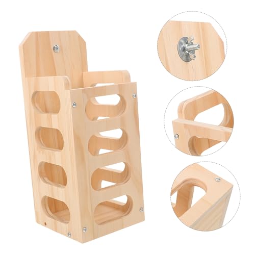 FUTUREORYY Holz Futterspender für Kaninchen mit Stehendem Heuhalter Meerschweinchen und Kleine Nager Napfschale Stabiles Holzdesign zur Futterreduzierung und Einfache Reinigung Großes von FUTUREORYY