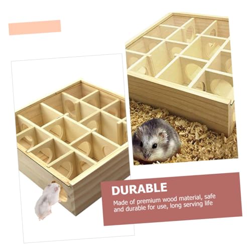 FUTUREORYY Holz Hamster Labyrinth Natürliches Langlebiges Nagetier Tunnelsystem Geeignet für Hamster Meerschweinchen Stressreduzierendes Beschäftigungsspielzeug FUTUREORYY Holz Hamster Labyrinth Natürliches Langlebiges Nagetier Tunnelsystem Geeignet für Hamster Meerschweinchen Stressreduzierendes Beschäftigungsspielzeug von FUTUREORYY