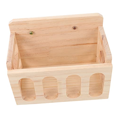 FUTUREORYY Holz Heu Feeder für Meerschweinchen und Kleintiere Praktische Futterraufe für Heu und Alfalfa zu Installieren Reinigen Platzsparend und Tragbar von FUTUREORYY