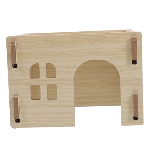 FUTUREORYY Holz Kleintier Versteck mit Futter und Trinkplattform Langlebiges Hamsterhaus Multifunktionales Nagerhäuschen Sicheres Igel und Kaninchenversteck für Kleine Haustiere FUTUREORYY Holz Kleintier Versteck mit Futter und Trinkplattform Langlebiges Hamsterhaus Multifunktionales Nagerhäuschen Sicheres Igel und Kaninchenversteck für Kleine Haustiere von FUTUREORYY