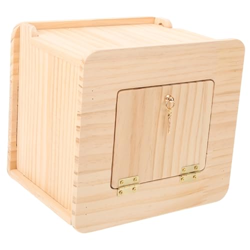 FUTUREORYY Holz Vogelhaus Nistkasten für Papageien und Wellensittiche für Garten Sicheres Versteck gegen Nesträuber Design Robust und Langlebig für Draußen von FUTUREORYY