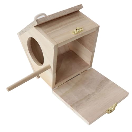 FUTUREORYY Holz Vogelhaus Nistkasten mit Aufhängung Langlebig aus Hochwertigem Holz Leicht zu Reinigen durch Öffnung Natürliche Holzoptik als Schlaf und Spielplatz für Kleine Gartenvögel und FUTUREORYY Holz Vogelhaus Nistkasten mit Aufhängung Langlebig aus Hochwertigem Holz Leicht zu Reinigen durch Öffnung Natürliche Holzoptik als Schlaf und Spielplatz für Kleine Gartenvögel und von FUTUREORYY