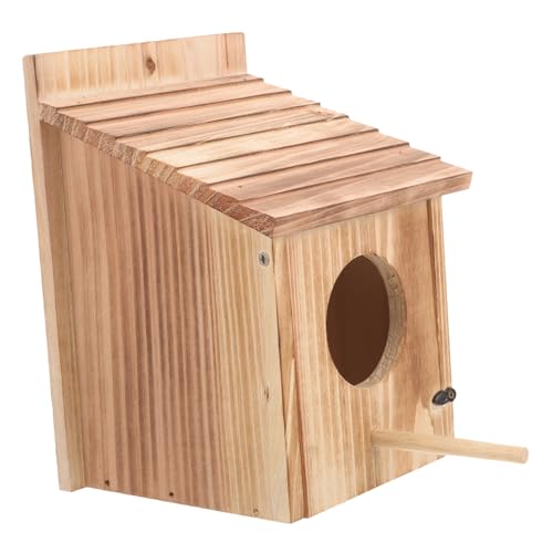 FUTUREORYY Holz Vogelhaus für Papageien Kreatives Nistkästen für Garten für Kleine Ansprechend Jedem Außenbereich von FUTUREORYY