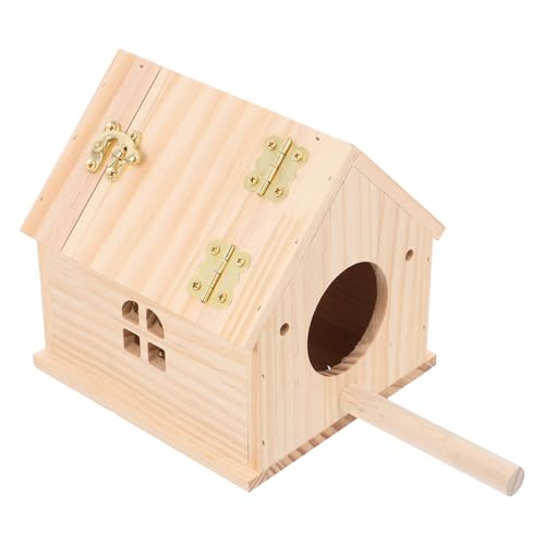 FUTUREORYY Holz-sittich-nistkasten, Vogel-zuchtkasten, Vogel-nistkasten, Sittich-Vogel-holzhütte, Nistkasten, Holz-vogelhaus, Papageien-zuchtkasten von FUTUREORYY