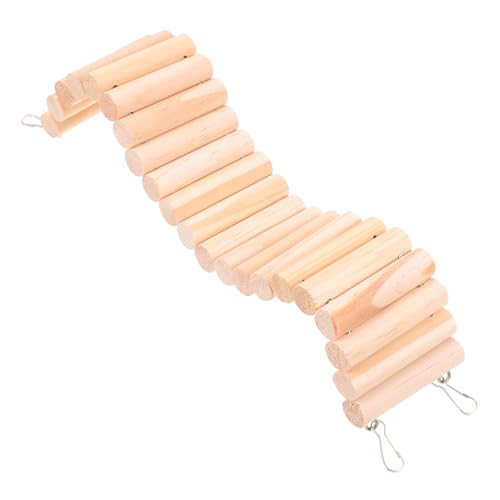 FUTUREORYY Holzleiter für Hamster Kleintierspielzeug Multifunktionale Kletterleiter Strapazierfähig Platzsparend für Hamster und Kleine Vögel Haustierkäfig Zubehör von FUTUREORYY