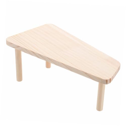 FUTUREORYY Holzplattform für Hamsterkäfig Kleines Nagetierspielzeug aus Langlebigem Naturholz Multifunktionale Kletter Spielplattform für Zwerghamster und Syrische Hamster Fördert Bewegung von FUTUREORYY