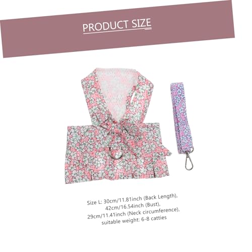 FUTUREORYY Hundegeschirr Set mit Leine und Niedlichem Kleid Ergonomisch Gestaltet Handlich und Sicher Kleines Welpengeschirr mit Floralem Muster Langlebig und Bequem für Spaziergänge und FUTUREORYY Hundegeschirr Set mit Leine und Niedlichem Kleid Ergonomisch Gestaltet Handlich und Sicher Kleines Welpengeschirr mit Floralem Muster Langlebig und Bequem für Spaziergänge und von FUTUREORYY