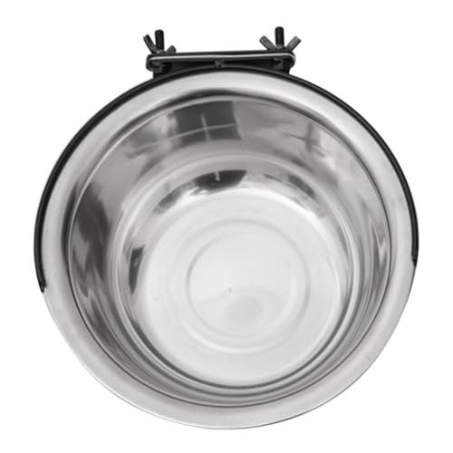 FUTUREORYY Hundenapf Hängend Rostfrei Futter und Wassernapf Für Hunde Katzen Käfighalterung Einfach Zu Reinigen Langlebig von FUTUREORYY